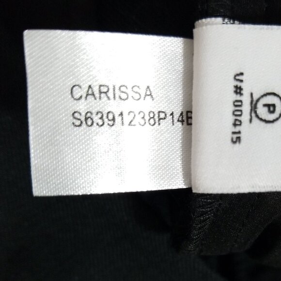 Diane Von Furstenberg Black Carissa Linen Ankle Pants 10 - Picture 5 of 8